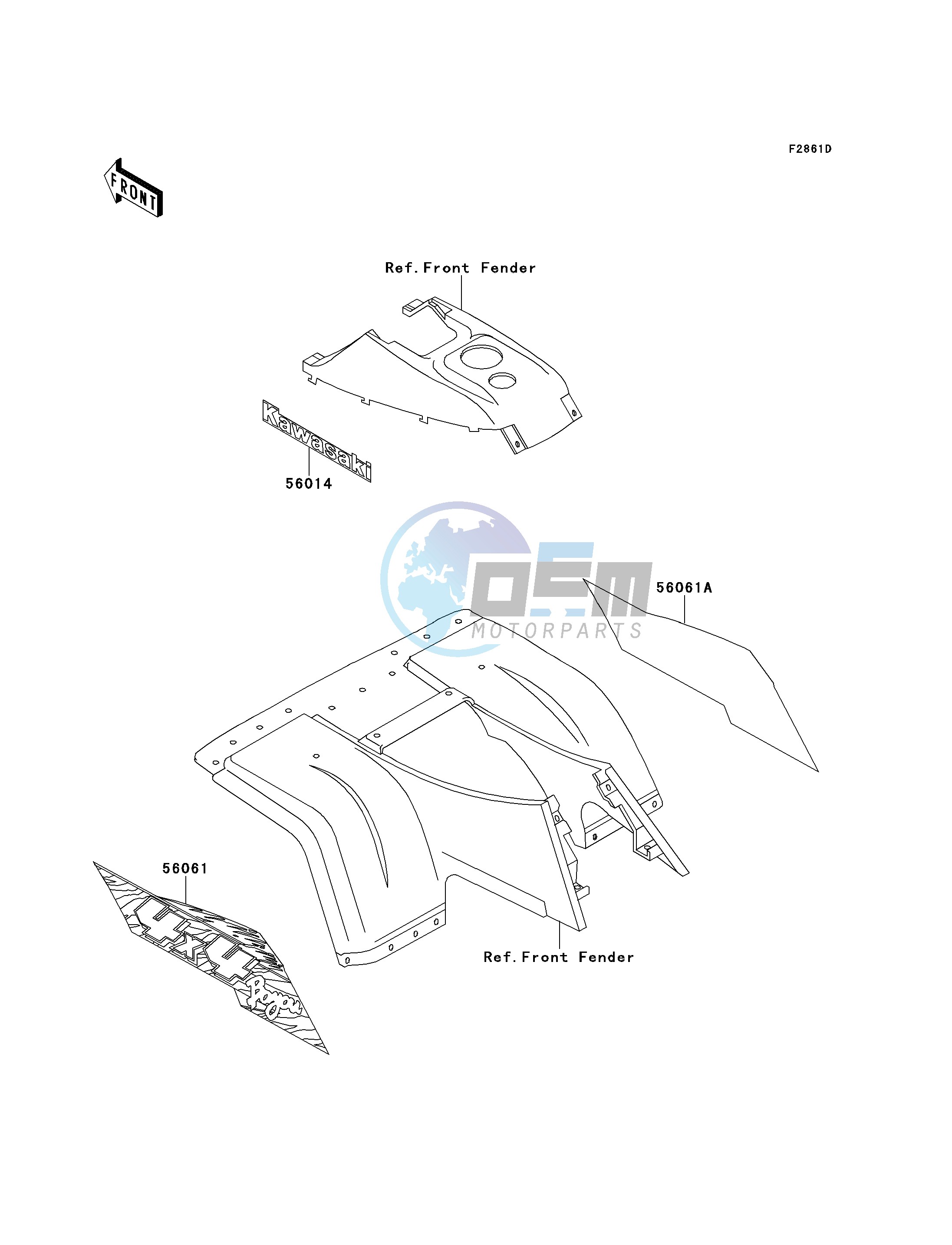 DECALS-- GRAY- --- KLF300-C7- -