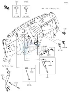 MULE SX 4x4 KAF400HJF EU drawing Ignition Switch