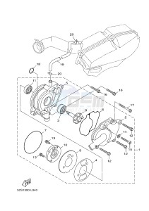 HW125 XENTER 125 (53B6) drawing WATER PUMP