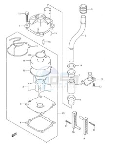 DF 115 drawing Water Pump (S/N 681518 & Newer)