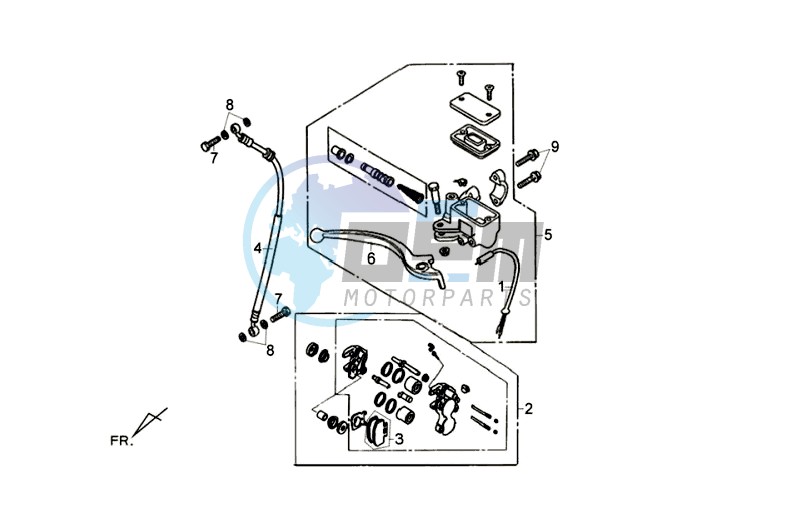 BRAKE CALIPER / BRAKE LEVER /BRAKE LINES