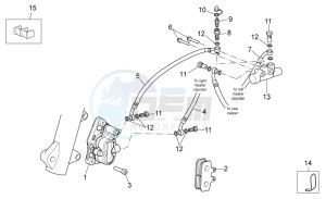 Scarabeo 300 Light e3 drawing Front brake caliper