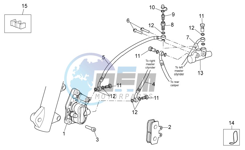 Front brake caliper