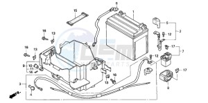 VF750C drawing BATTERY