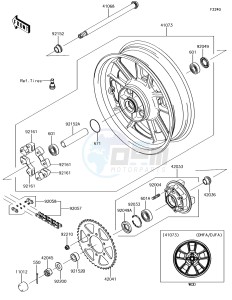 VULCAN S ABS EN650DHFA XX (EU ME A(FRICA) drawing Rear Hub