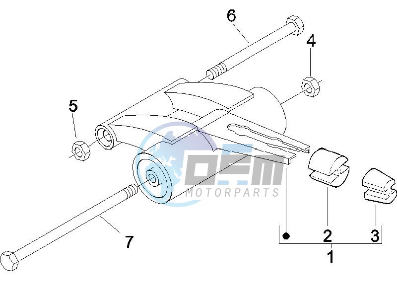 Swinging arm