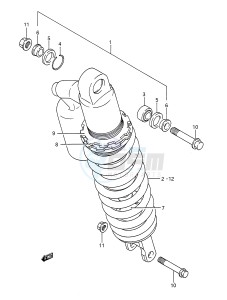 RM250 (E28) drawing SHOCK ABSORBER (MODEL M)