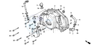 CRM125R drawing RIGHT CRANKCASE COVER