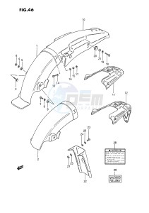 TS185ER (E24) drawing REAR FENDER