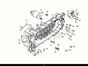 FIDDLE IV 50 (XG05W1-EU) (E5) (M1-M3) drawing L. CRANK CASE