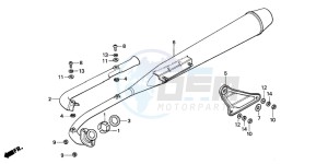 C90Z 50 drawing EXHAUST MUFFLER (2)