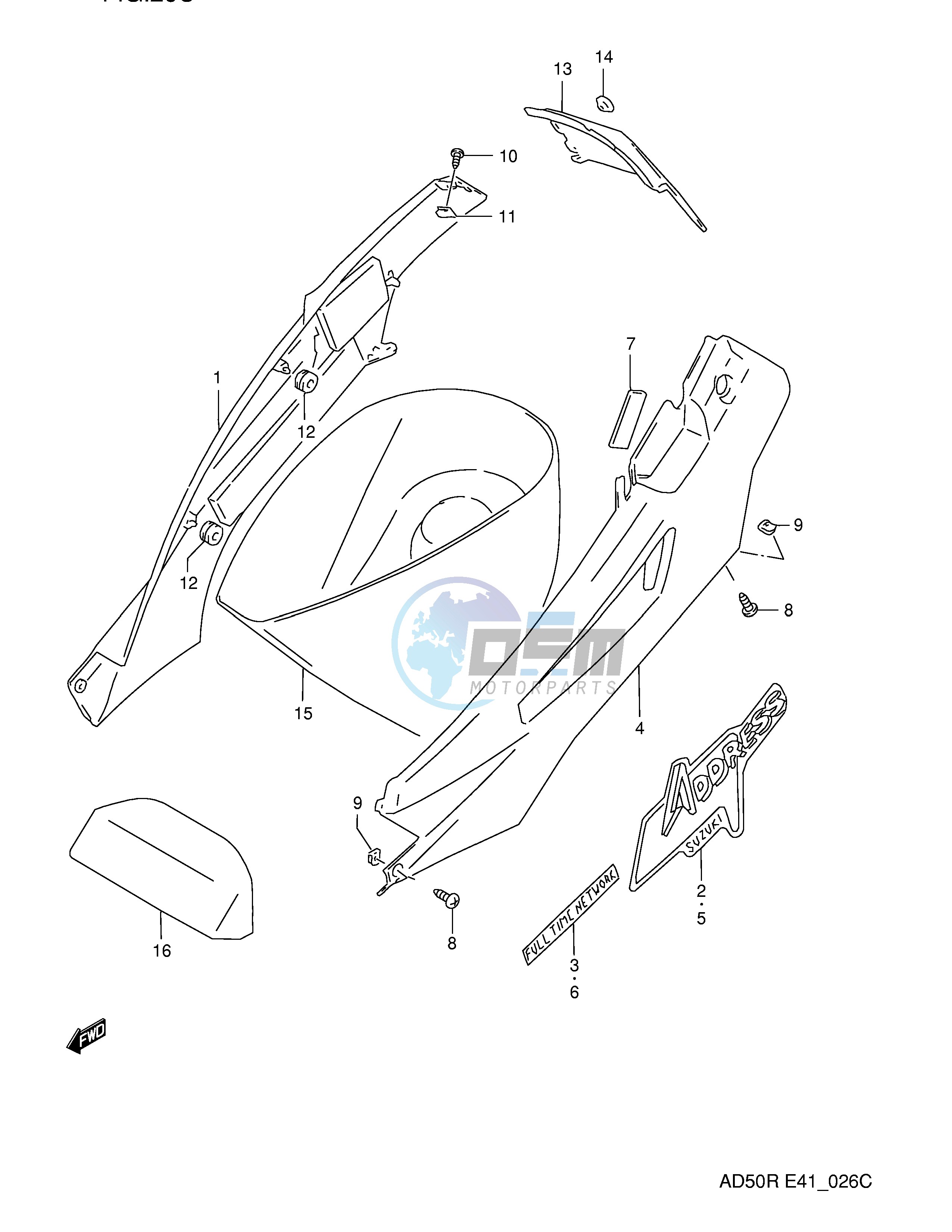 FRAME COVER (MODEL R E41,E94,P9)