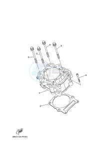 YFM550FWA YFM550DE GRIZZLY 550 (1NPC) drawing CYLINDER