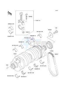 ZG 1000 A [CONCOURS] (A6F) A6F drawing CRANKSHAFT