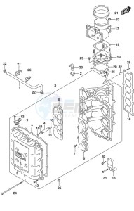 DF 300AP drawing Throttle Body