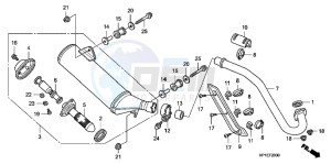 SH125DH UK - (E) drawing CYLINDER HEAD COVER