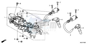 CB500XE CB500X ABS UK - (E) drawing IGNITION COIL