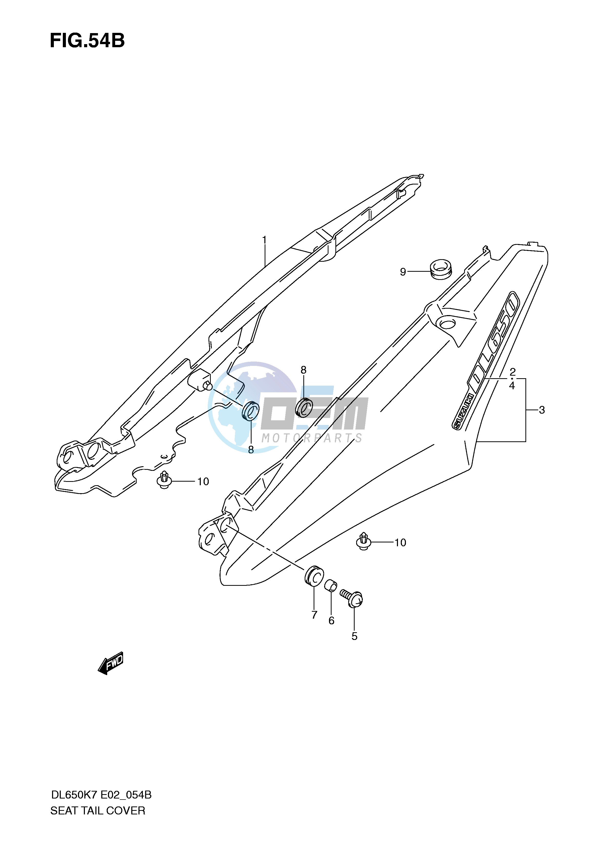 SEAT TAIL COVER (MODEL K9 L0)