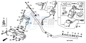 XL1000V9 Ireland - (EK) drawing HANDLE PIPE/TOP BRIDGE