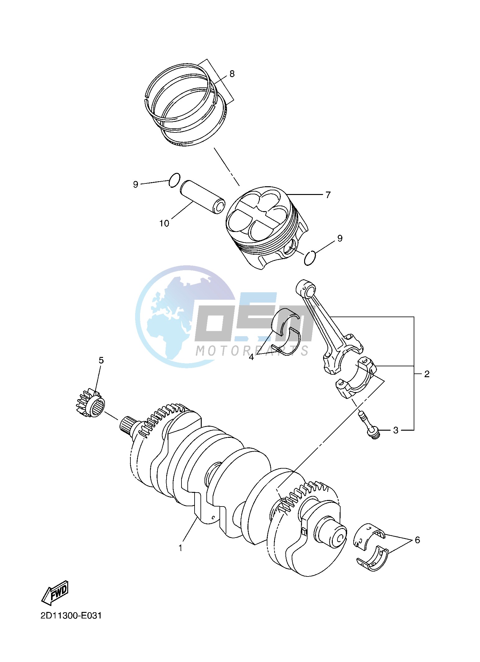 CRANKSHAFT & PISTON