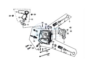 NITRO_50_L0 L0 drawing Cylinder head  in pipe assy