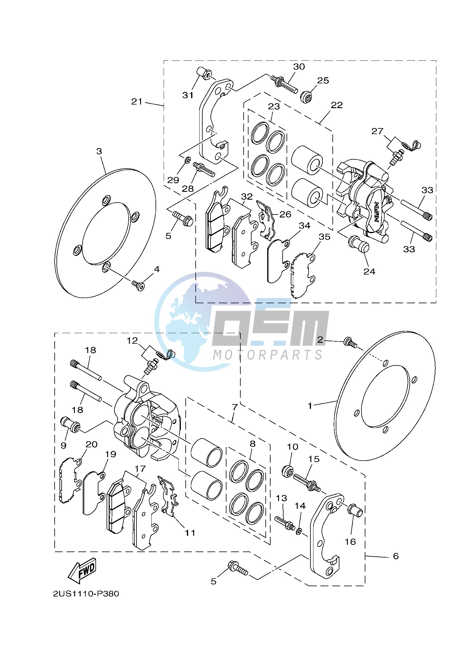 FRONT BRAKE CALIPER