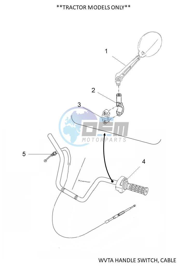 WVTA HANDLE SWITCH, CABLE