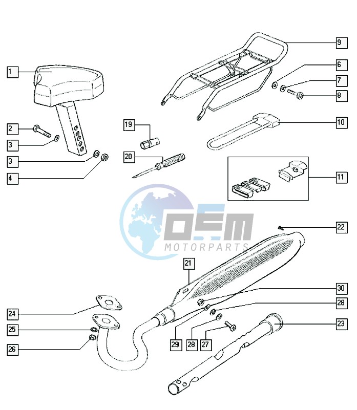 Seat-carrier-exhaust