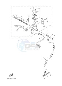 T110C (40BB) drawing FRONT MASTER CYLINDER