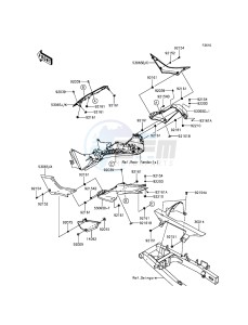 Z300 ABS ER300BGF XX (EU ME A(FRICA) drawing Side Covers/Chain Cover