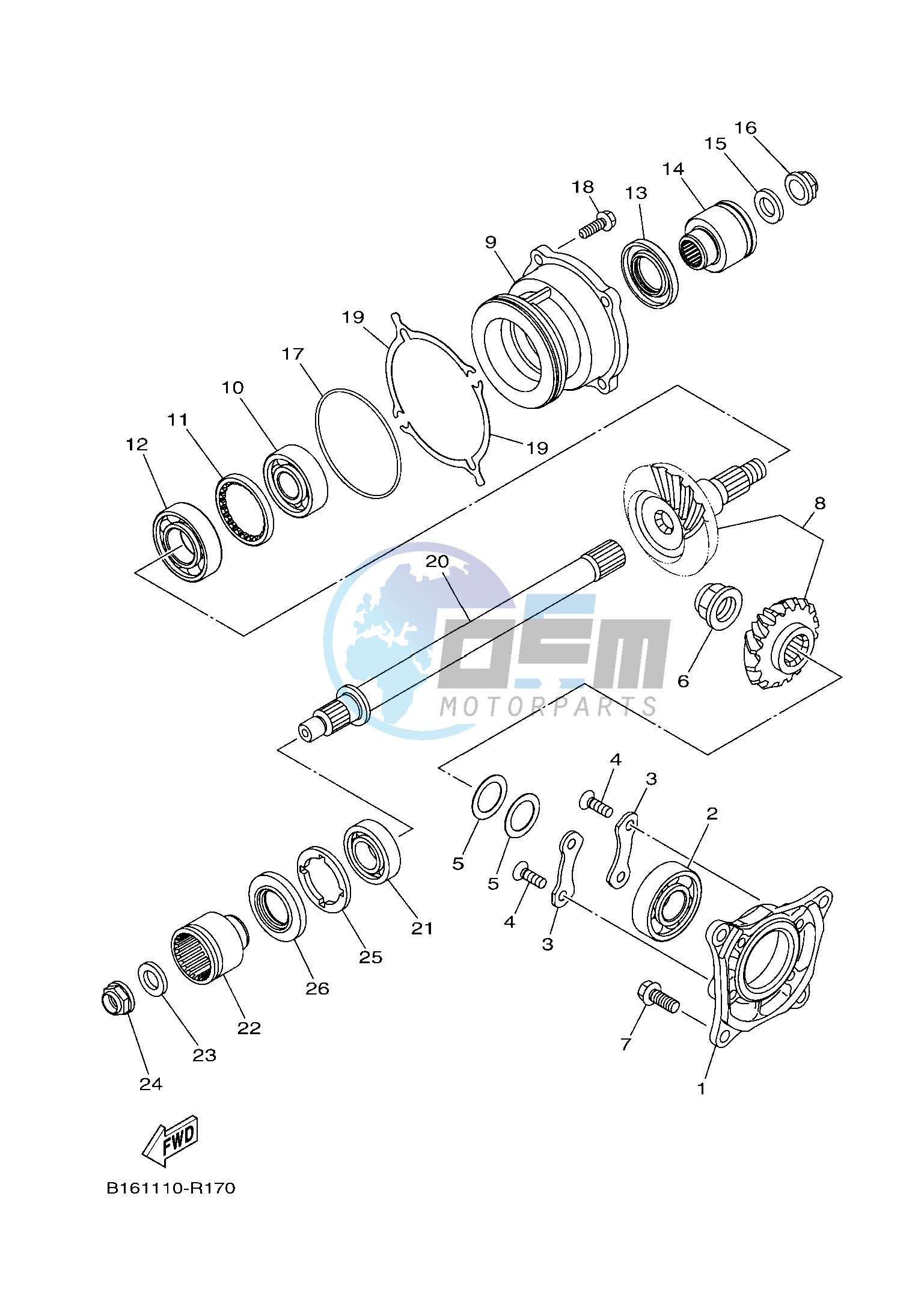 MIDDLE DRIVE GEAR