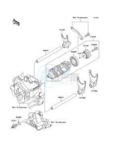 Z1000 ZR1000DBF FR GB XX (EU ME A(FRICA) drawing Gear Change Drum/Shift Fork(s)