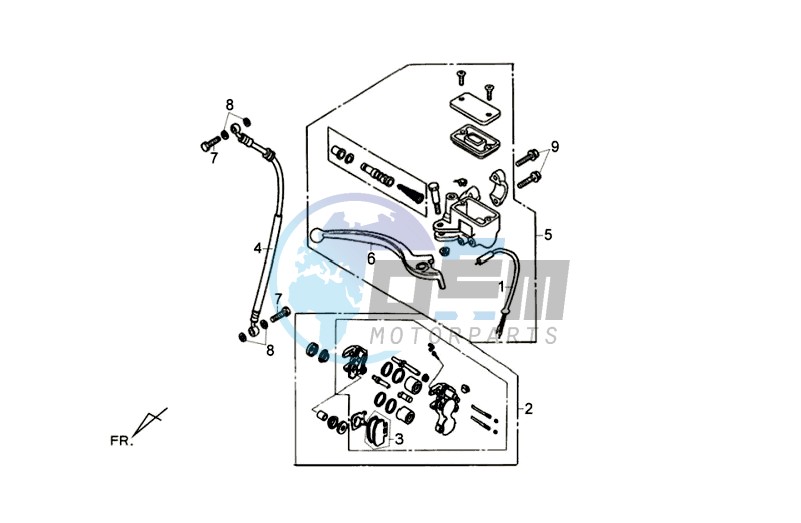 BRAKE CALIPER / BRAKE LEVER /BRAKE LINES