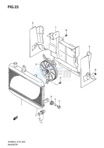 AN400 BURGMAN EU drawing RADIATOR