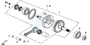 GTS 125I EURO4 SPORT L7 drawing CRANKSHAFT  / PISTON / PISTON RING