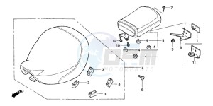 VT750CA drawing SEAT