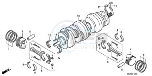 GL18009 UK - (E / AB MKH NAV) drawing CRANKSHAFT/PISTON