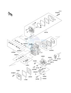 JH 750 C [750 ZXI] (C1-C3) [750 ZXI] drawing CARBURETOR PARTS