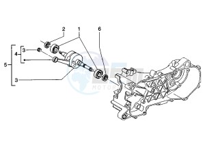 Zip 50 SP drawing Crankshaft