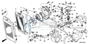 VT750CA9 Ireland - (EK / ST) drawing RADIATOR