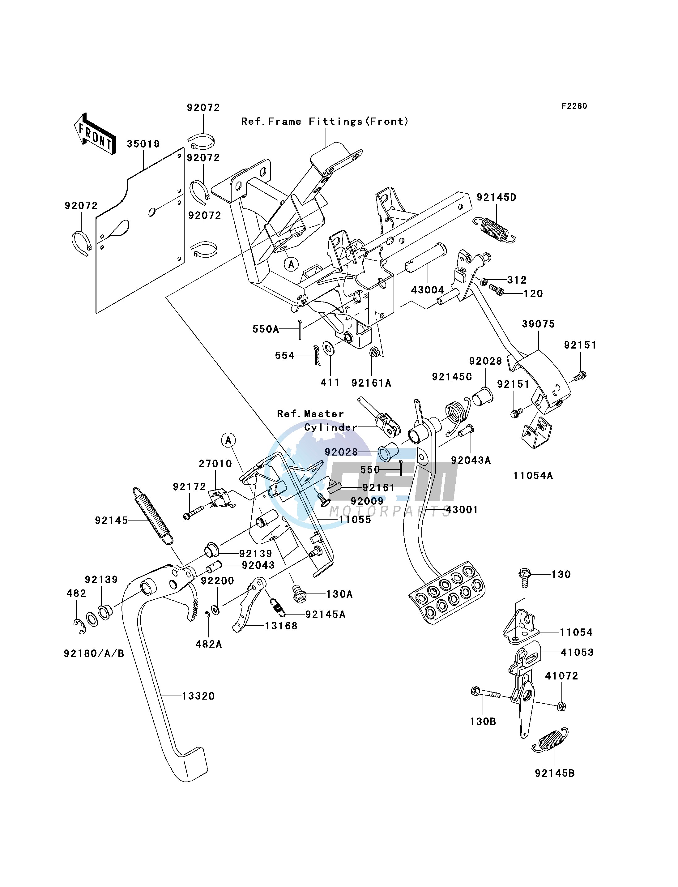 BRAKE PEDAL_THROTTLE LEVER