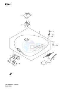 VS1400 (E3-E28) INTRUDER drawing FUEL TANK