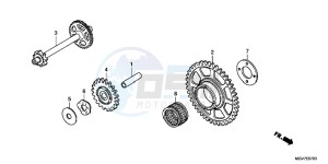 CBR600FC drawing STARTING DRIVEN GEAR