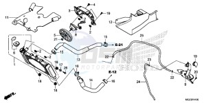 CBR500RAD CBR500R ABS UK - (E) drawing RADIATOR