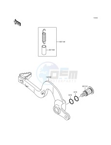 KX 250 L [KX250] (L2) [KX250] drawing BRAKE PEDAL