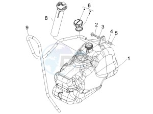 MP3 400 ie (USA) USA drawing Fuel Tank