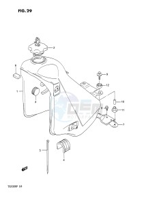 TS200R (E4) drawing FUEL TANK