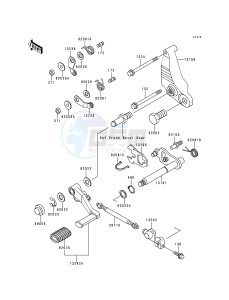 ZG 1000 A [CONCOURS] (A10-A14) [CONCOURS] drawing GEAR CHANGE MECHANISM