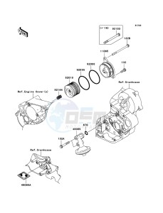 KLX450R KLX450A8F EU drawing Oil Filter