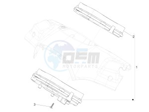 150 Sprint 4T 3V ie (NAFTA) drawing Meter combination - Cruscotto